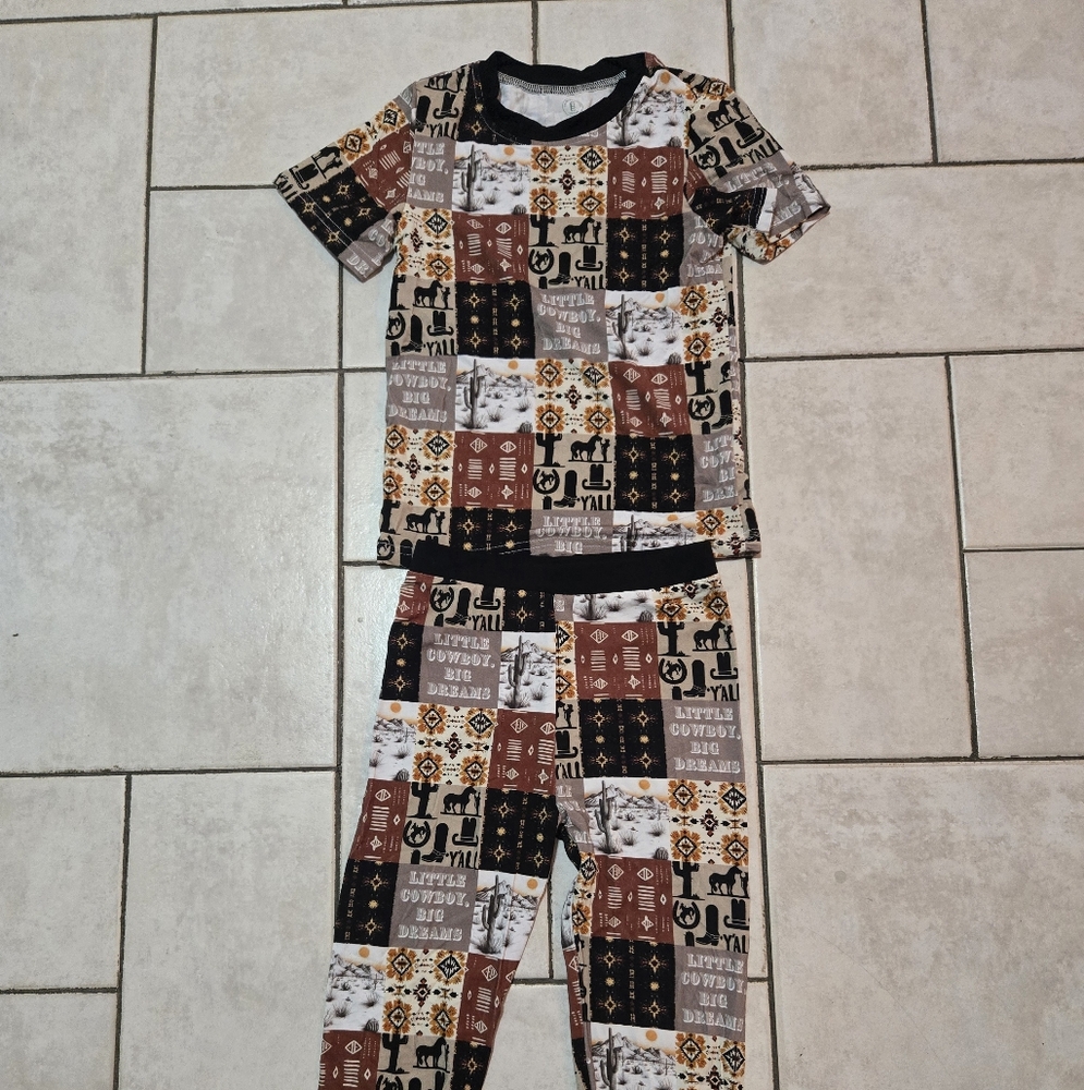 Little Cowboy Bamboo Pjs